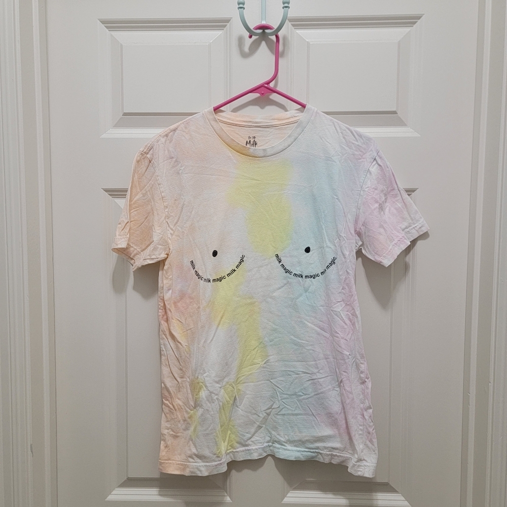 THE LITTLE MILK BAR MILK MAGIC TIE DYE TEE SIZE S